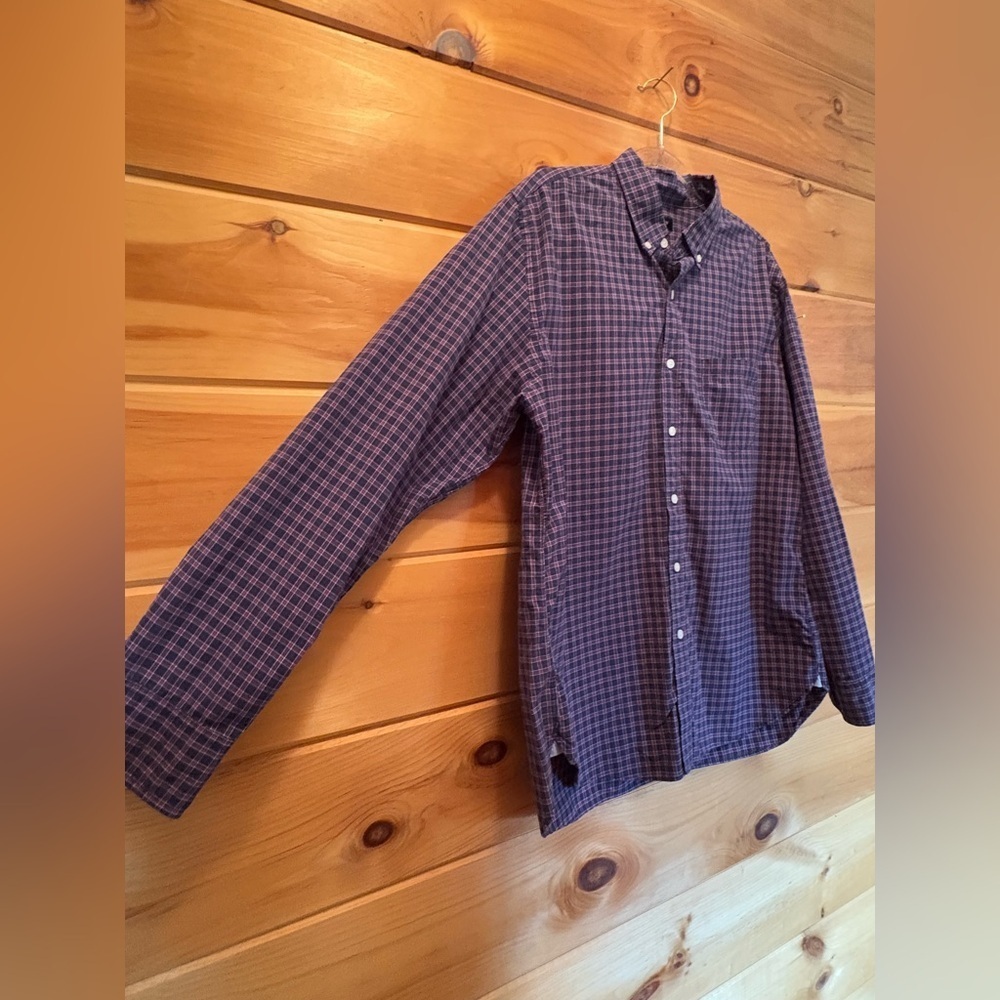 J. Crew Classic Button-Down Shirt Men's Large Multi Plaid 100% Cotton. - Picture 7 of 10